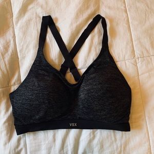 Grey and black Victoria secret Sportsbra